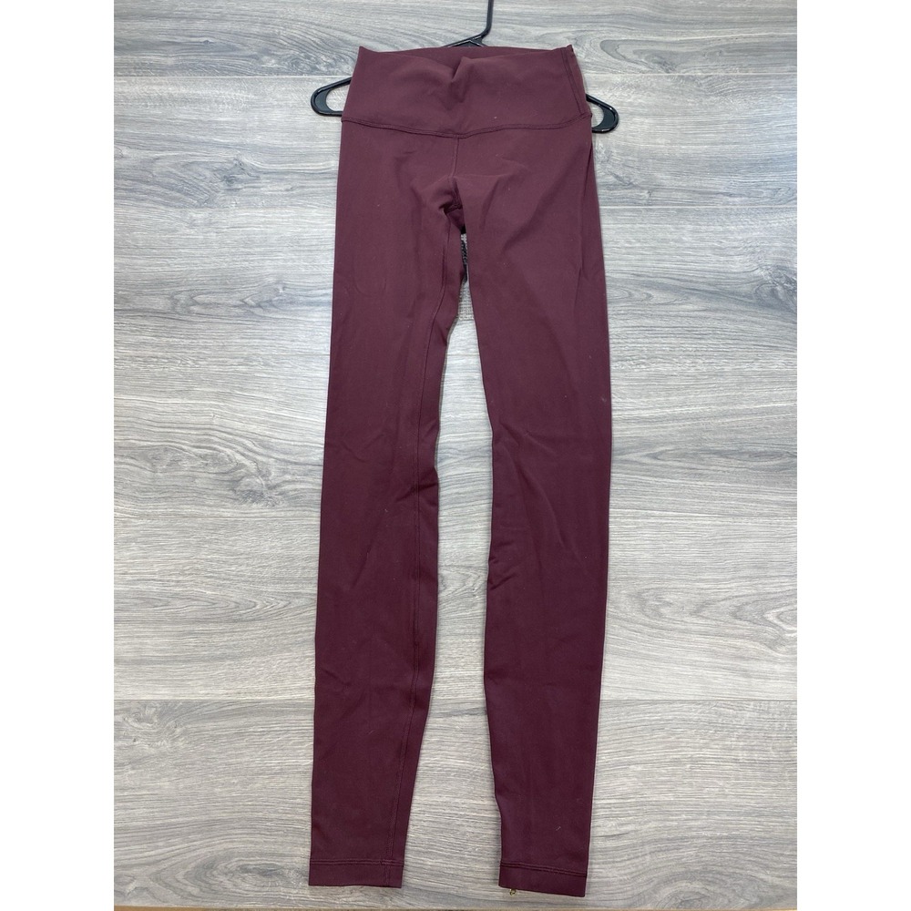 Lululemon Wunder Under High Rise Tight *Full-On Luon Size 6 Red/Maroon
